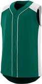 Augusta Sleeveless Full Button-Up Slugger Baseball Jersey Adult Youth