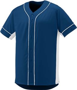 E111049 Augusta Full Button Slugger Baseball Jersey