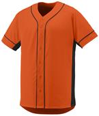 blue and orange baseball jersey