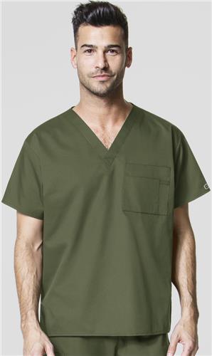 Maroon Mississippi State Bulldogs V-Neck Scrub Top