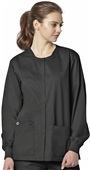WonderWink Long Sleeve Snap Front Jacket Scrub