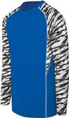 High Five Adult Youth Evolution Print Long Sleeve Jerseys ROYAL/FRAGMENTPRINT/WHITE Primary