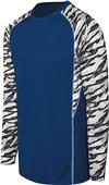 High Five Adult Youth Evolution Print Long Sleeve Jerseys NAVY/FRAGMENTPRINT/WHITE Primary