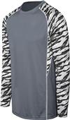 High Five Adult Youth Evolution Print Long Sleeve Jerseys GRAPHITE/FRAGMENTPRINT/WHITE Primary