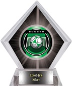 2" Legacy Soccer Black Diamond Ice Trophy