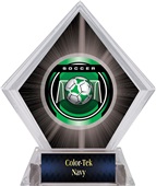 2" Legacy Soccer Black Diamond Ice Trophy