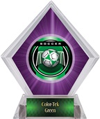 2" Legacy Soccer Purple Diamond Ice Trophy