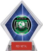 2" Legacy Soccer Blue Diamond Ice Trophy 2" Legacy Soccer Blue Diamond Ice Trophy