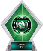 Awards Legacy Soccer Green Diamond Ice Trophy