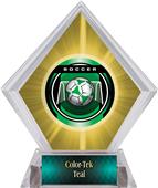 Awards Legacy Soccer Yellow Diamond Ice Trophy