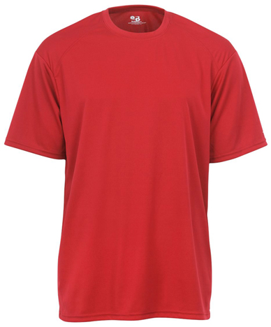 Badger Sport Adult B-Dry Core Henley Tee - Moisture Wicking, Antimicrobial, Performance Fabric