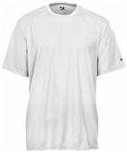 Badger Mens B-Core Short Sleeve Performance Tees WHITE Primary