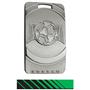 SILVER MEDAL/PHOENIX GREEN NECK RIBBON