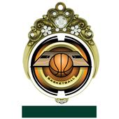 Hasty 3" Tiara Medal 2" Saturn Basketball Mylar Hasty 3" Tiara Medal 2" Saturn Basketball Mylar