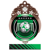 Hasty Awards 3" Tiara Medal Legacy Soccer Mylar