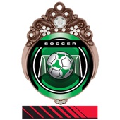 Hasty Awards 3" Tiara Medal Legacy Soccer Mylar