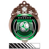 Hasty Awards 3" Tiara Medal Legacy Soccer Mylar