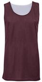 Badger Youth Reversible Mesh Athletic Tank Tops Outside: MAROON, Inside: WHITE Primary