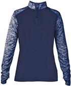 Badger Sport Ladies Sport Blend 1/4 Zip Shirt