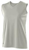 Holloway Ladies Girls Flex Sleeveless Shirt SILVER GREY Primary