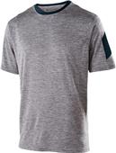  Youth Small - Short Sleeve Heather T Shirt GRAPHITE HEATHER/NAVY Primary