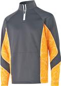 Adult Front Pouch Pocket 1/4 Zip Pullover Fleece Jacket (Black,Gold,Navy,Orange,Royal,Red)