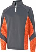 Adult Front Pouch Pocket 1/4 Zip Pullover Fleece Jacket (Black,Gold,Navy,Orange,Royal,Red)