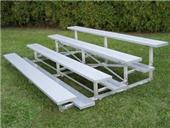 NRS 3 & 4 Row Aluminum Low Rise Bleachers