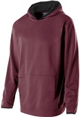 Adult Heathered,  Front Pouch Pocket, Lined Hoodie (AXS, AS - Kelly,Red,Forest,Navy,Maroon) MAROON HEATHER Primary
