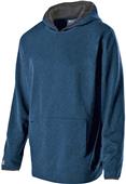 Adult Heathered,  Front Pouch Pocket, Lined Hoodie (AXS, AS - Kelly,Red,Forest,Navy,Maroon) NAVY HEATHER Primary