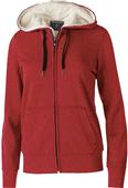 Womens Heathered Hooded Jacket (Athletic,Navy,Royal,Red)