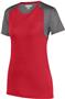 Augusta Sportswear Ladies Astonish Jersey 2517 RED/GRAPHITE Primary