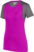 Augusta Sportswear Ladies Astonish Jersey 2517 POWER PINK/GRAPHITE Primary