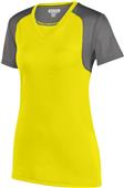 Augusta Sportswear Ladies Astonish Jersey 2517 POWER YELLOW/GRAPHITE Primary