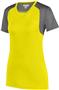 Augusta Sportswear Ladies Astonish Jersey 2517 POWER YELLOW/GRAPHITE Primary