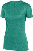 Womens Wicking, V-Neck, Heathered LookTee Shirt Womens Wicking, V-Neck, Heathered LookTee Shirt