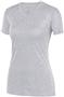 Womens Wicking, V-Neck, Heathered-LookT Shirt ATHLETIC HEATHER Primary