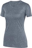 Womens Wicking, V-Neck, Heathered LookTee Shirt