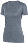 Womens Wicking, V-Neck, Heathered LookTee Shirt GRAPHITE HEATHER Primary