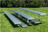 National Series 3 Row Non Elevated Aluminum Bleachers