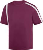 Augusta Men Youth Attacking Third Soccer Jersey MAROON/WHITE Primary