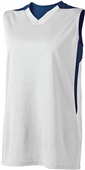 High Five Womens Half Court Basketball Jersey 332412 WHITE/NAVY Primary