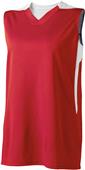 High Five Womens Half Court Basketball Jersey 332412 SCARLET/WHITE Primary