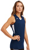 Women's Deep Set Racer Back Volleyball Jersey NAVY Primary