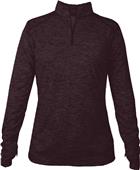 Badger Sport Tonal Blend Ladies 1/4 Zip Pullover