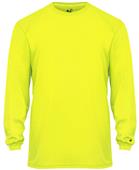 Badger Adult Youth Ultimate Softlock Long Sleeve Tee SAFETY YELLOW Primary