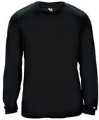 Badger Adult Youth Ultimate Softlock Long Sleeve Tee BLACK Primary