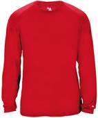 Badger Adult Youth Ultimate Softlock Long Sleeve Tee RED Primary