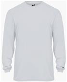 Badger Adult Youth Ultimate Softlock Long Sleeve Tee SILVER Primary