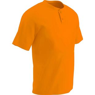 Youth & Adult Orange Full Button Baseball Jersey